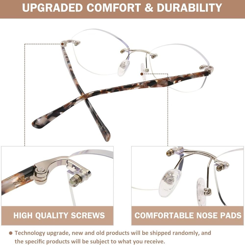 Rimless Computer Reading Glasses - image 3